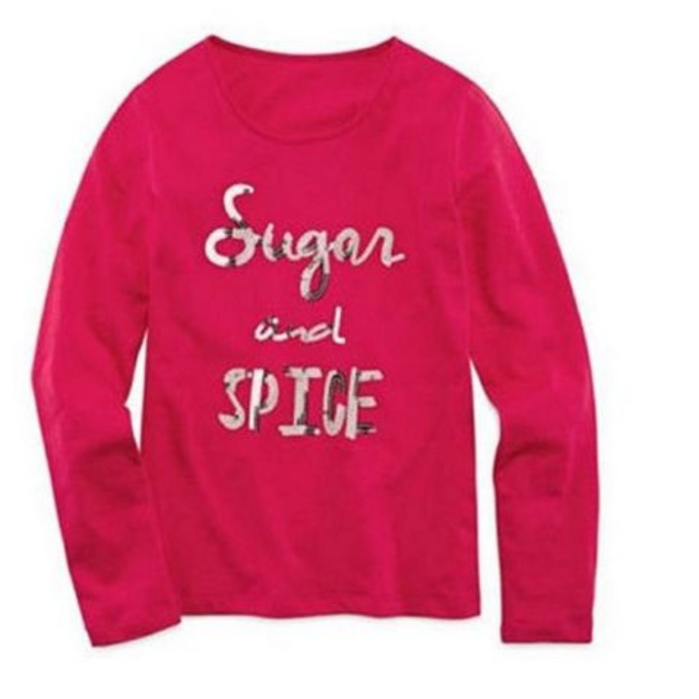 Total Girl Sequined Sugar And Spice Top Size XL